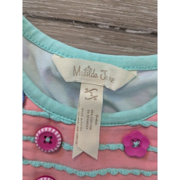 Matilda Jane Adventure Begins Puddle Jumper Peasant Top Short Dress Size 2 - Picture 4 of 8